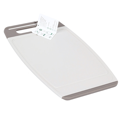 Доска разделочная ХЕВИ 350*240 мм антискользящие вставки, увеличенная толщина, желобки для отвода влаги М1566