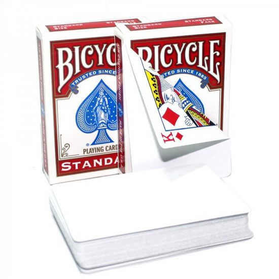 Карты "Bicycle Blank Back Standard Face red/blue"