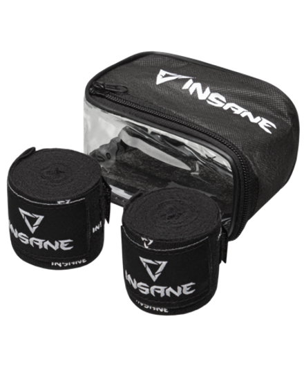 Бинт боксерский PRINT, хлопок/нейлон, черный, 3,5 м