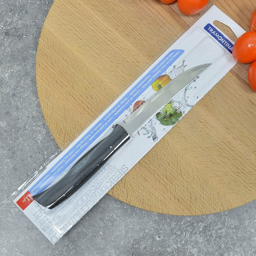 Нож для стейка 12,5см Tramontina Athus, с зубцами (1шт в блистере)