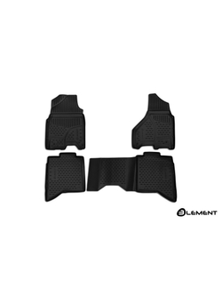 Коврики в салон для DODGE Ram, 2017-2018, Crewcab, (USA), 4 шт. (полиуретан) ELEMENT3D1308210
