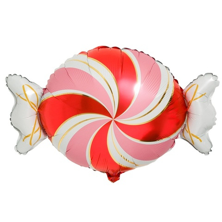 ФИГУРА Конфета завитки розово-красные