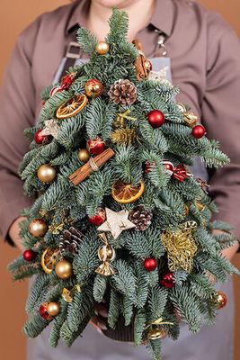 Елка из лапника "Рождественский вечер"