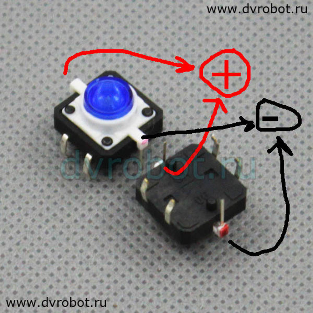 LED Кнопка - Зеленый