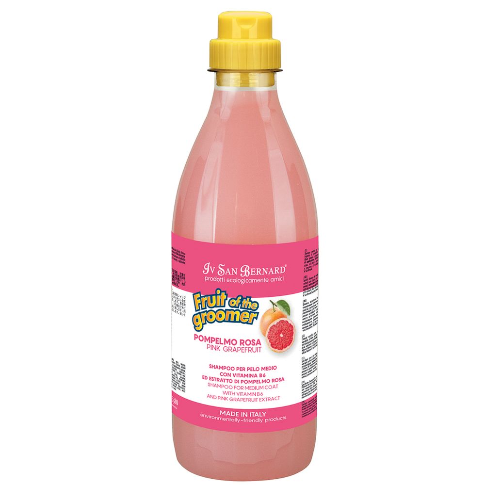 Шампунь Iv San Bernard Fruit of the Groomer Pink Grapefruit для шерсти средней длины с витаминами 1 л