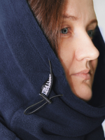 Снуд синий флис