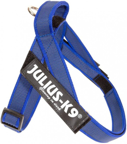 JULIUS-K9 Шлейка для собак ремни Color & Gray IDC 1 (61-80 см/23-30 кг) синий