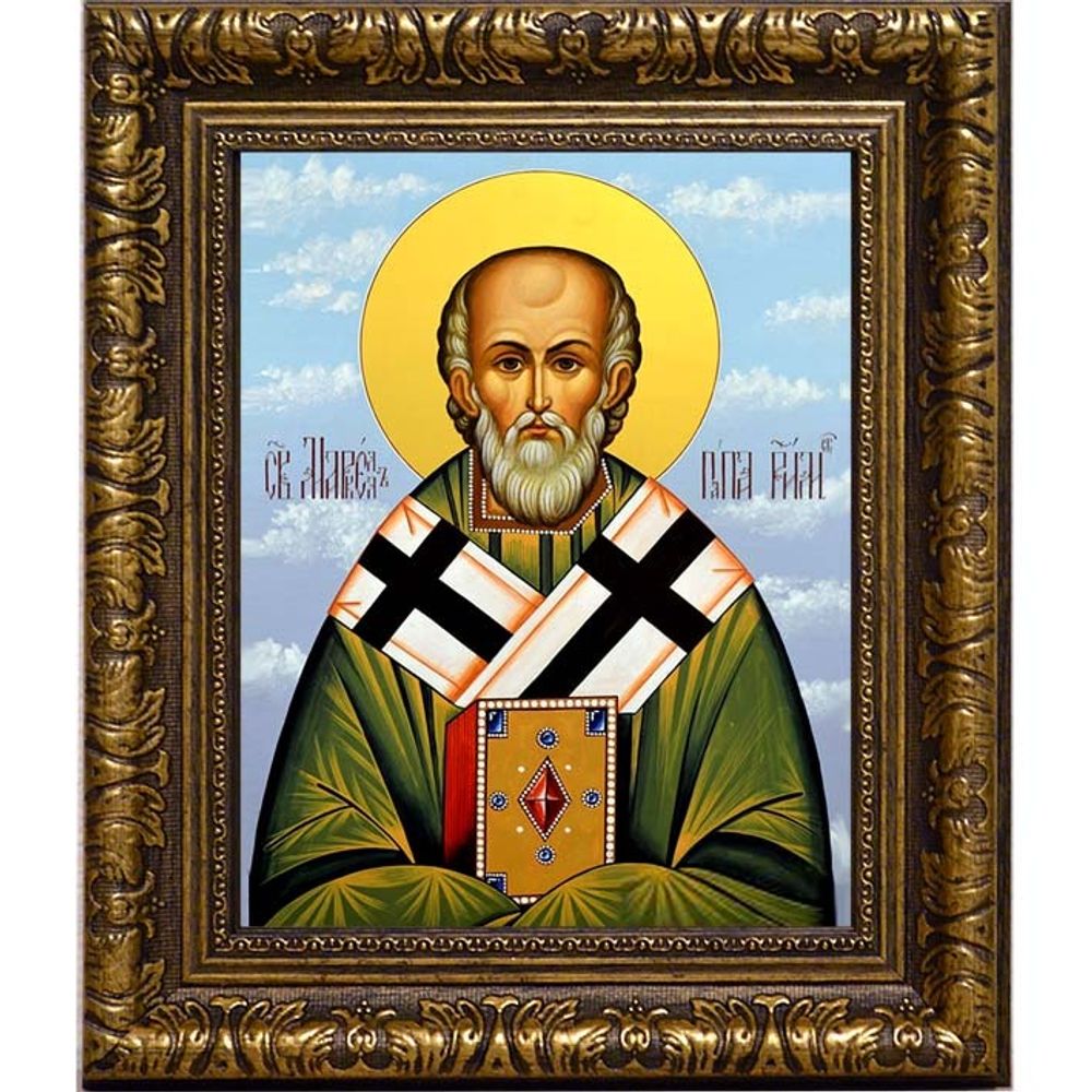 Маркелл Римский, папа Римский священномученик. Икона на холсте.