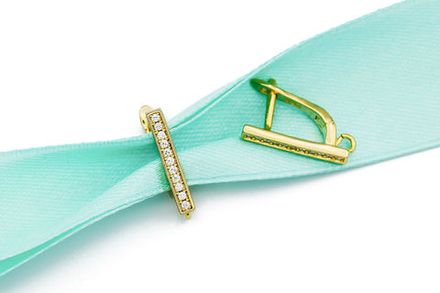 Швензы со стразами 17мм