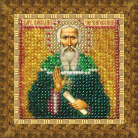 "Икона Свмч.Василий Черниговский"-123ПМИ вышивка