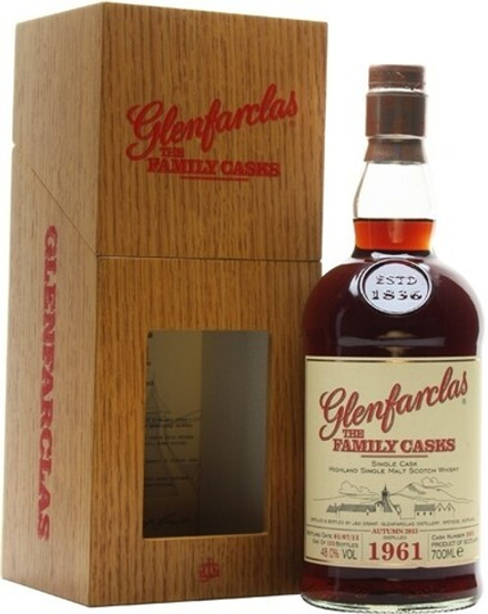 Виски Glenfarclas 1961 Family Casks in wooden box, 0.7 л.