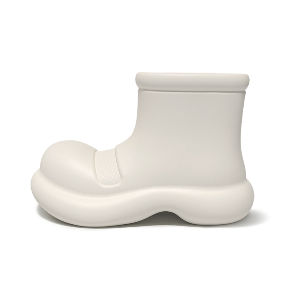 CHEDOIR Waterproof Abrasion Resistant Height Increasing Ankle Rain Boots Women"s