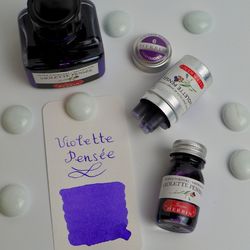Чернила во флаконе Herbin 30 мл Violette pensée сине-лиловые (13077T) 2