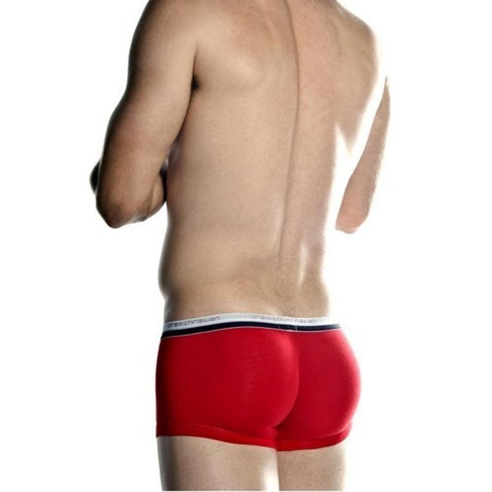 Мужские трусы боксеры красные Andrew Christian V Slim Holiday Boxer Red 13256