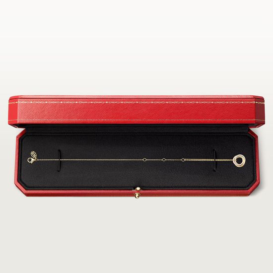 Браслет Cartier Trinity on chain, diamonds