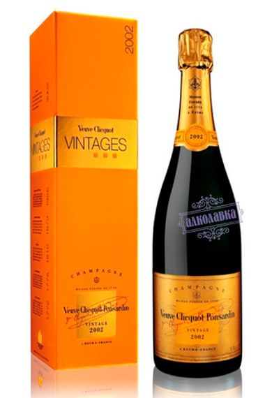 Вдова Клико винтаж. Французское шампанское. Подарочная упаковка. 0,75 л.