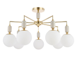 6580/7C CLASSI LN25 54 французское золото, серый/белый металл, керамика/стекло Люстра потолочная E14 7*40W 220V VIVIEN