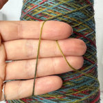 Caliza - Italy Stock- 75% шерсть, 25% п/а; 420м/100гр., мультиколор зеленый еловый, MP