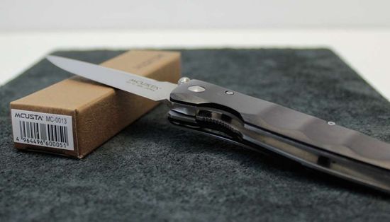 Складной нож Mcusta Basic Folder MC-0013 c клинком из стали VG-10, рукоять дерево (Орех черный)