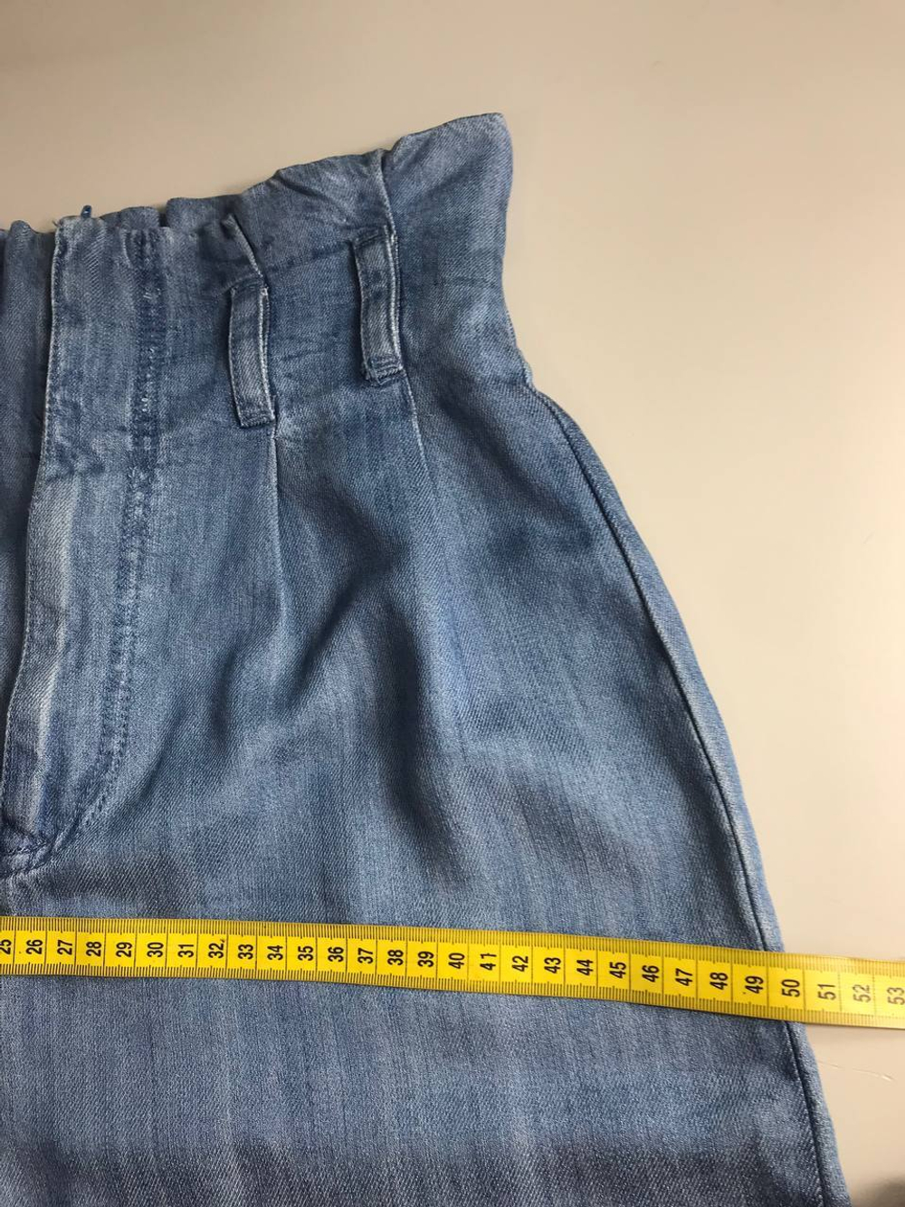 Джинсы-палаццо Bershka модные, маркировка М, визуально 46 размер