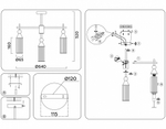Люстра на штанге Ambrella Light LH LH55257