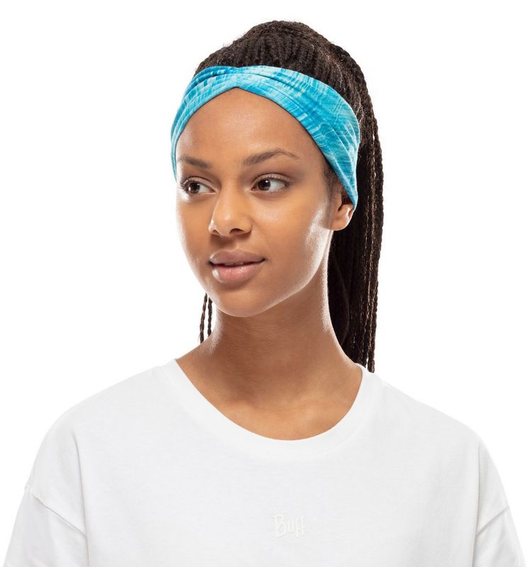 Повязка-чалма летняя Buff Headband Tapered CoolNet Pixeline Turquoise Фото 3