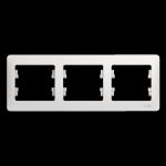Schneider Electric Glossa Белый Рамка 3-местная горизонтальная IP20 скрытая установка GSL000103