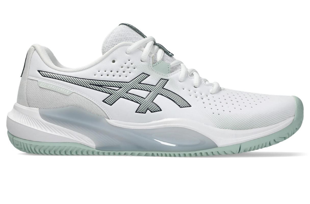 Мужские кроссовки теннисные Asics Gel-Challenger 15 Clay - белый/лишайниковый камень
