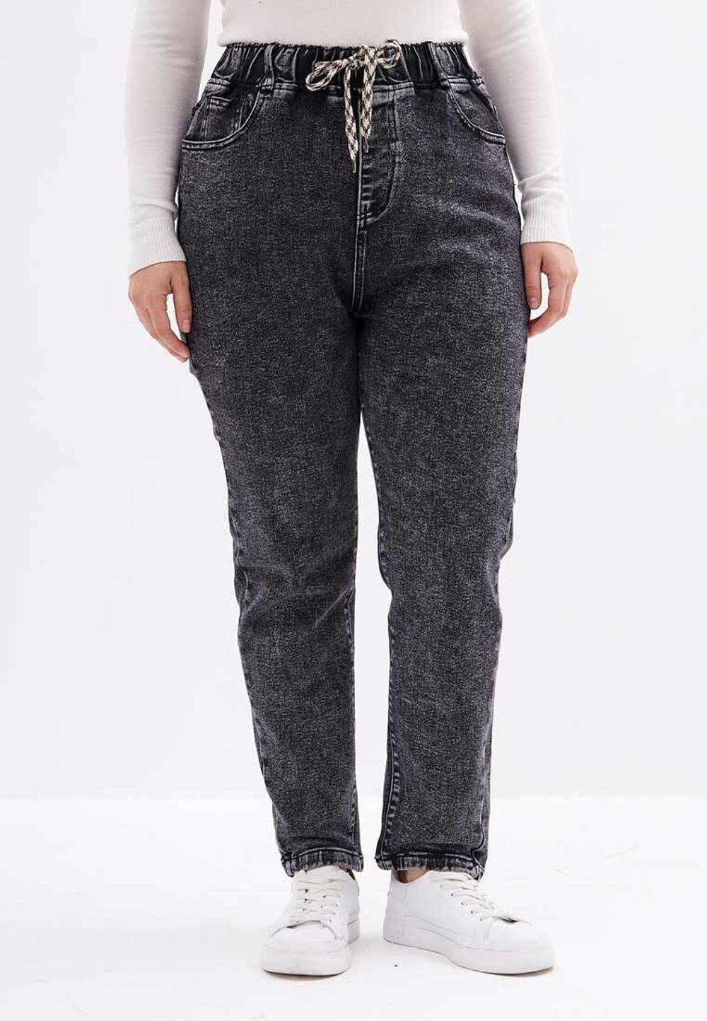 Джинсы на резинке больших размеров