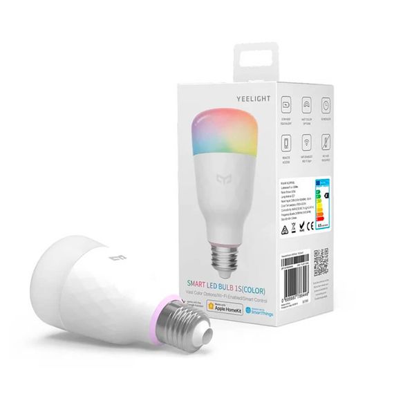 Лампа светодиодная диммируемая Yeelight E27 8,5W RGB+CCT белая YLDP13YL