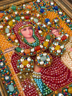 И-21а Набор для вышивания хрустальными камнями Богородица "Смоленская"