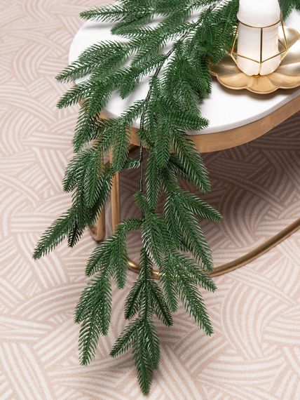 Хвойная гирлянда Крымская 200*30 см., 100% литая хвоя, ЕлкиТорг (23066)