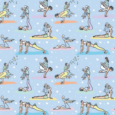 Yogamama blue