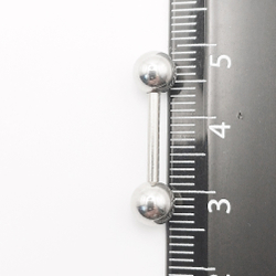 Штанги (4 шт.)  12 мм , толщиной 1,6 мм с шариками 3,4,5,6 мм для пирсинга. Медицинская сталь.