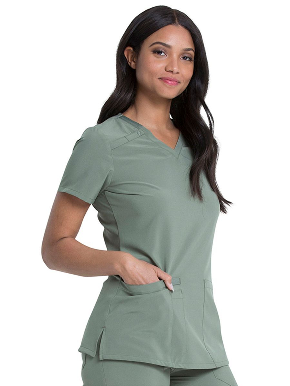 Топ медицинский женский Dickies DK615, голубой, XS