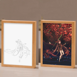 Светильник в рамке "Genshin Impact / Геншин" 22,5х17,5 см