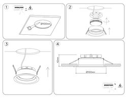 Ambrella Встраиваемый поворотный точечный светильник GX53 Standard Tech TN52231