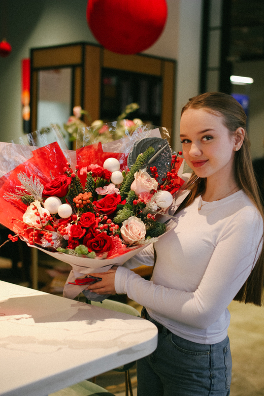 Букет "Яркая Зима"