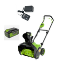 Снегоуборщик аккумуляторный Greenworks G40ST40, 40V, 40 см, с 1хАКБ 4 Ач и ЗУ (2603607UB)