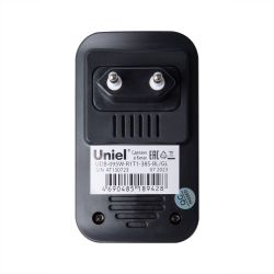 UDB-095W-R1T1-38S-BL-GL Звонок электронный. 220В. Радиус действия 150 м. Черный с золотистым. ТМ Uniel