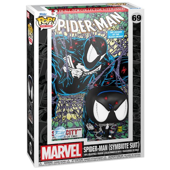Фигурка Funko POP! Comic Covers Marvel Spider-Man Sub-City #1 Spider-Man(SymbioteSuit)(69)(Exc)85343 / Фигурка Фанко ПОП! по мотивам вселенной "Марвел", Человек-паук