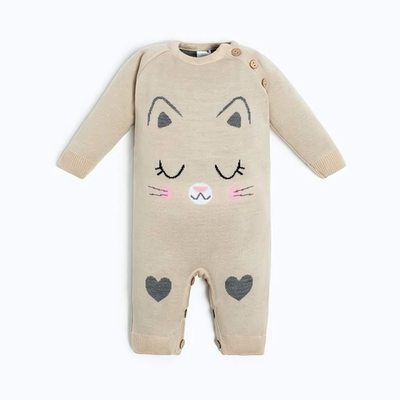 Комбинезон вяз. "Котик" рост 74-80 см (Крошка Я)