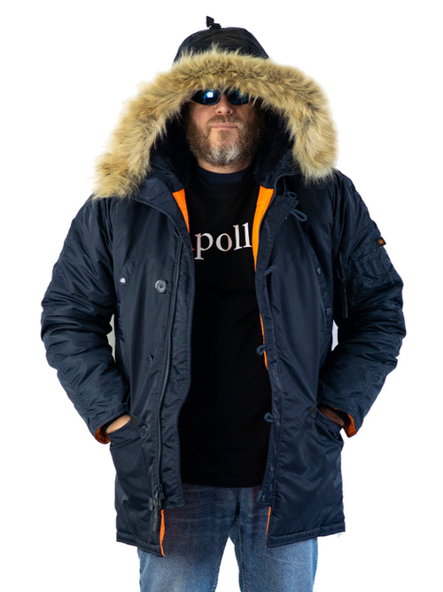 Куртка Аляска N-3B Nord Storm Husky III fleece 2024 (синий - r.blue/orange)