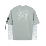 Лонгслив Heartz Courage & Fortitude Layered Kimono Light-Green