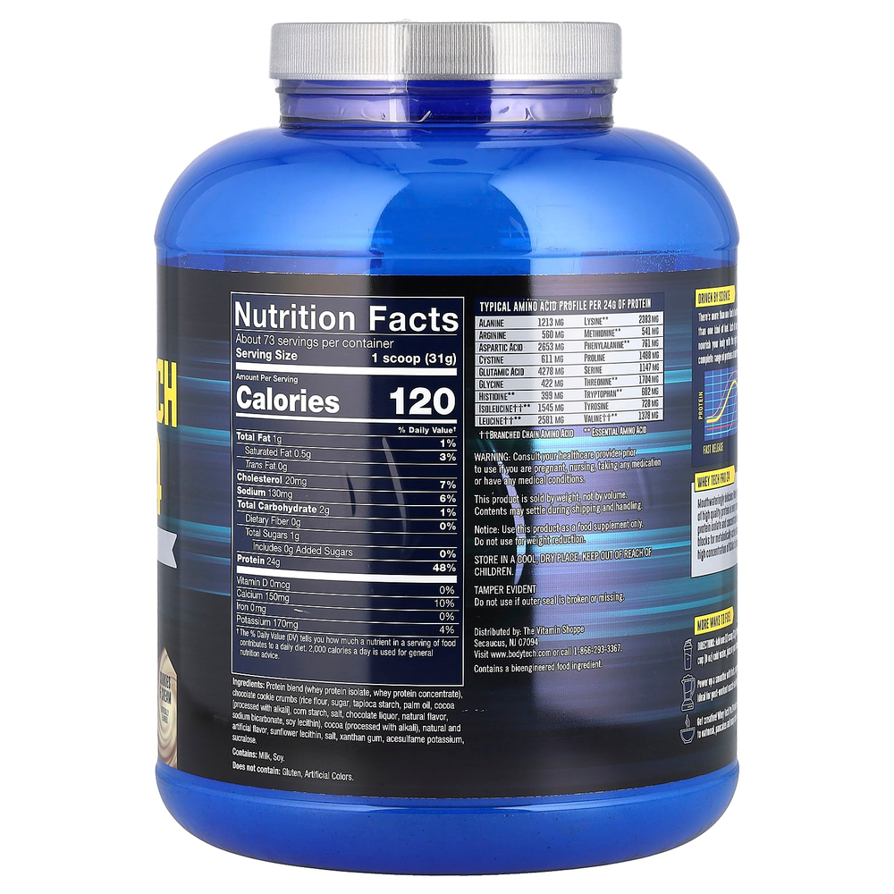 BodyTech, Whey Tech Pro 24, печенье и сливки, 2,27 кг (5 фунтов)