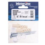 НАБОР Д/КРЕПЛЕНИЯ УНИТАЗА WATERLINE 10Х80 БЕЛЫЙ