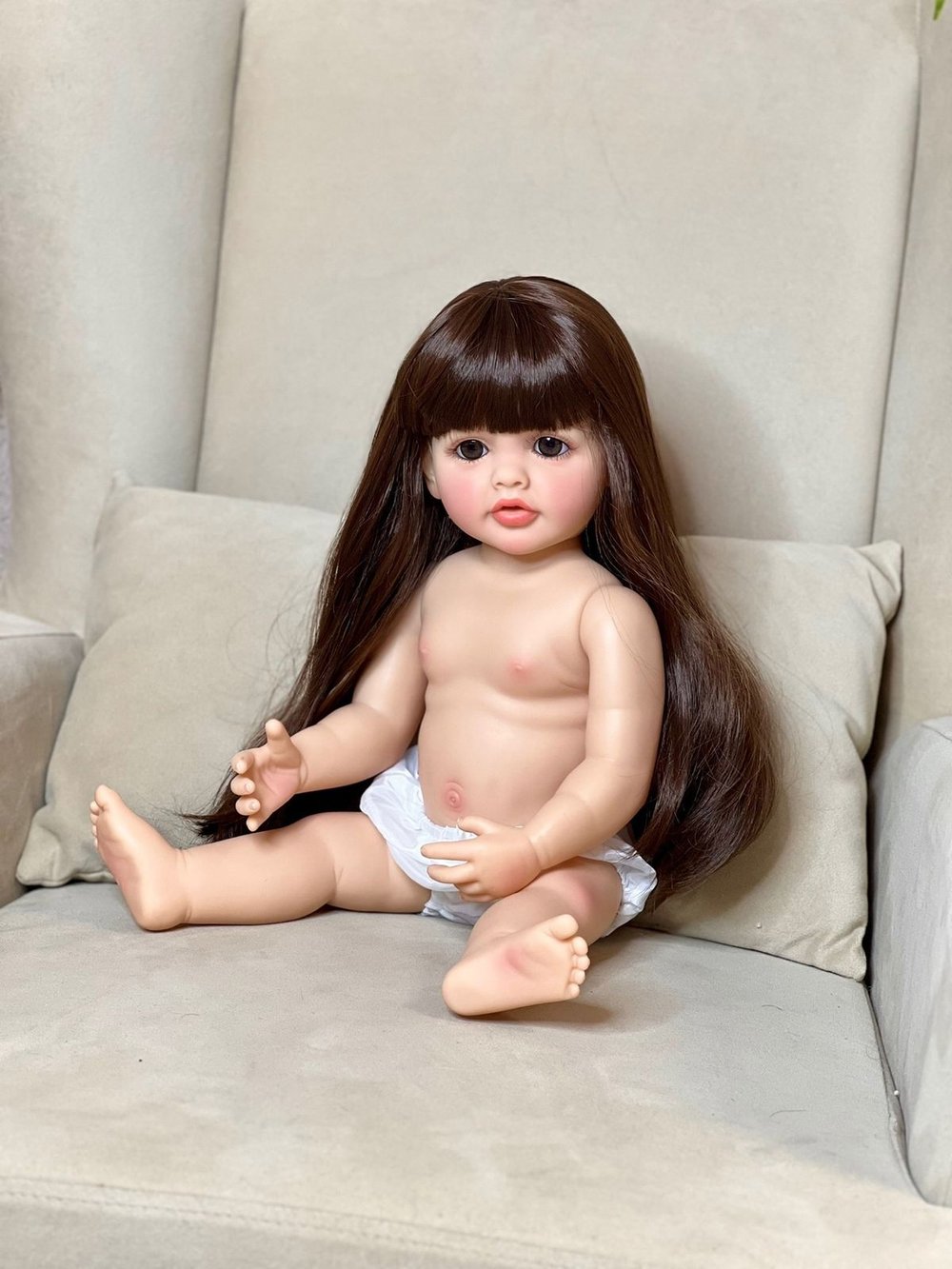 Кукла Реборн виниловая 55см без одежды (FA-539W)