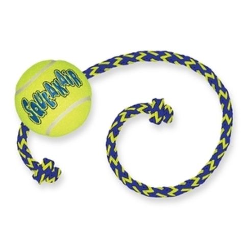 Kong Air игрушка для собак Теннисный мяч с канатом 6 см