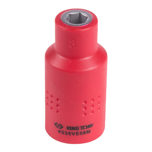 KING TONY (4335VE08M) Головка торцевая диэлектрическая шестигранная 1/2", 8 мм