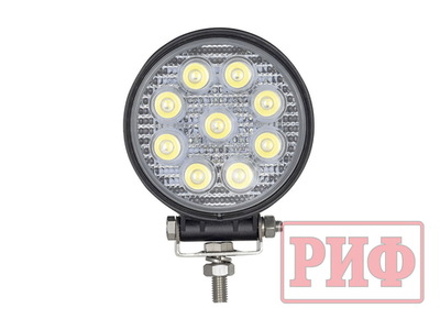 Светодиодная фара дальнего света РИФ 116 мм 27W LED